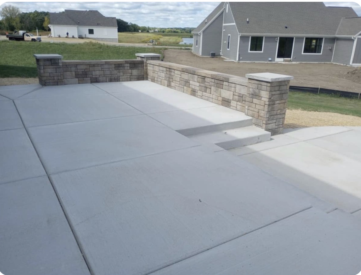 Concrete patio work completed by Vazquez Construction LLC